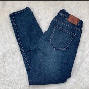 Madewell skinny jeans with ankle zippers